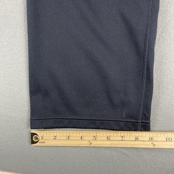 Nike Dri Fit Sweatpants Mens Size Large L Black Polyester Zip Cuff Performance - Picture 13 of 16